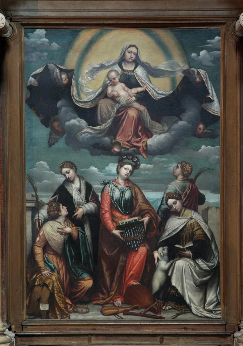 77-Santa Cecilia con sante Caterina, Barbara e Agnese